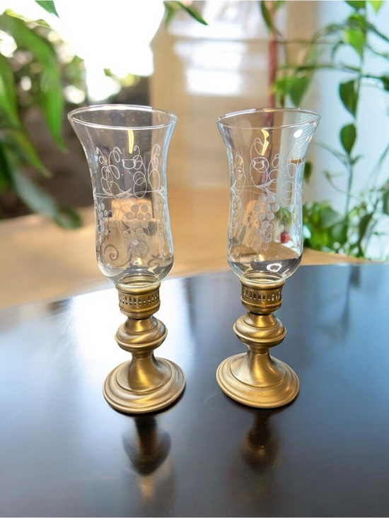 I.M. Schaffer Co Other - Pair Of Vintage Hurricane candle Holders I.M.Schaffer Co.